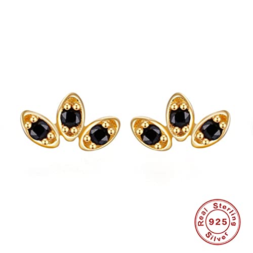 Boucles d'oreilles piercing argent 925 et zircon turquoise de haute qualité