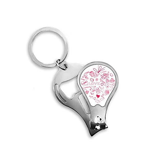 Coupe-ongles Ange Saint Valentin rouge avec levier ergonomique pour ongles épais