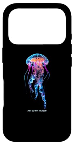 Awesome Cute UnderWater Fish Sea Just Go With Flow JellyFish �X�}�z�P�[�X iPhone 17 Pro �p