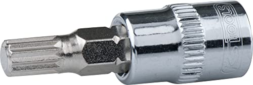 KS Tools Ultimate 922.3884 Screwdriver Socket 50 mm 3/8 "XZN M8, Chrome Satiné