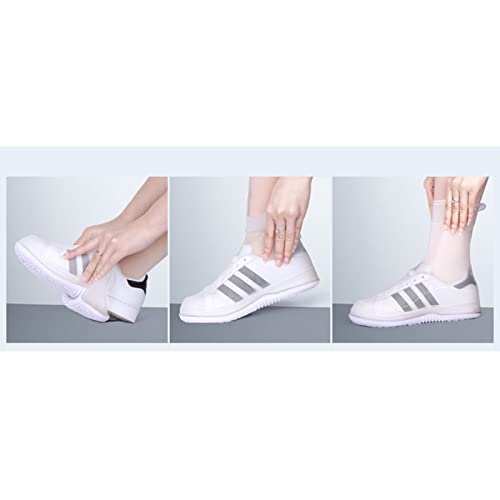 Cubrecalzado impermeable antideslizante para lluvia, suela doble gruesa, reutilizable y fácil de poner y quitar (Color: B, Talla: Grande) miniatura 4
