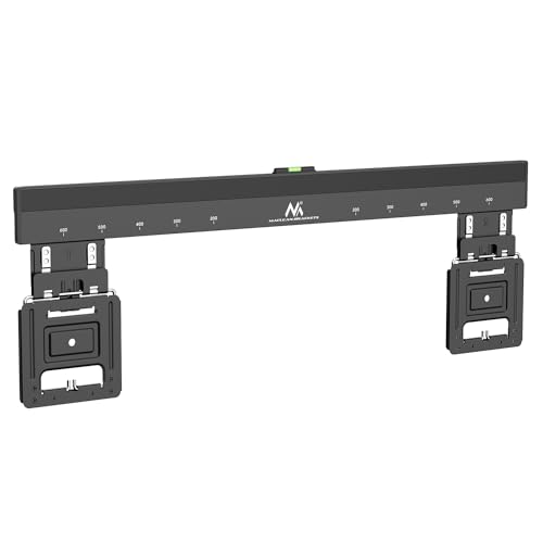 Maclean MC-481 Ultraflache Wandhalterung für 37-80" Flach & Curved Fernseher bis zu 75kg Max. VESA 600x400 Universal TV Halterung