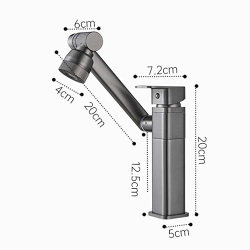 Robinet de salle de bain gris orientable pour simplifier la routine - 7
