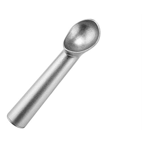Ice Cream Scoop Nonstick Ice Cream Scooper Anti-freeze Ice Cream Spoon Dipper Scooper One-Piece Aluminum Design Silver