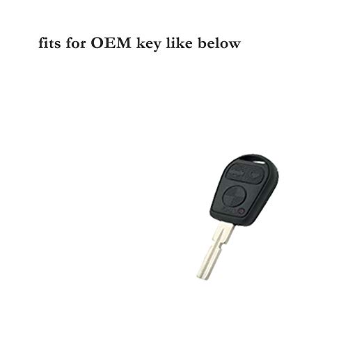 BROVACS Silicone Cover Protector Case Holder Skin Jacket Compatible with BMW E31 E32 E34 E38 E39 E46 Z3 3 Button Remote Key Fob CV9904 White - Image 4