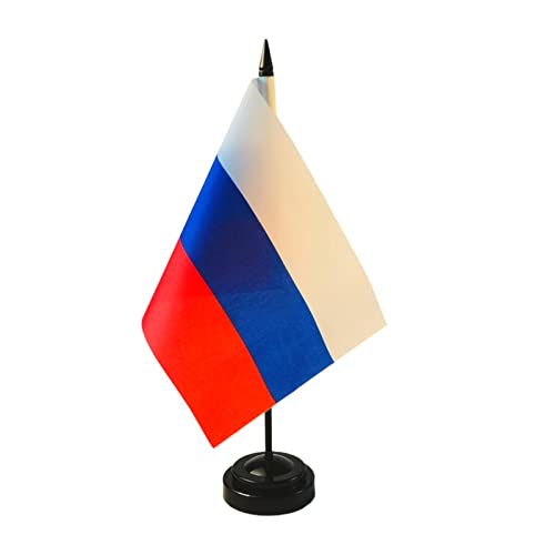 Bandeira de mesa da Rússia, bandeira de mesa da Rússia, conjunto de bandeira russa, bandeira russa d