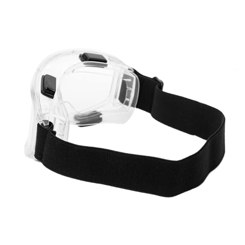 MARCBUSE Gafas de protección ocular a prueba de arañazos, lentes transparentes, resistentes a los impactos, gafas antivaho con correa elástica