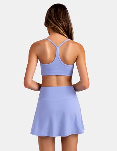 Image of Colorfulkoala Women's Dreamlux Y Back Sports Bra Low Impact Padded Workout Top with Built in Bra A-C Cups