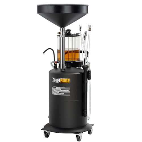 Cityeagle Professional 26.4 Gal Pneumatic Oil Extractor – Air-Powered Fluid Evacuator with Rolling Stand, High-Capacity Oil Suction Tank, Fast Fluid Removal for Auto Repair, Marine, Fleet Maintenance