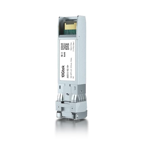 Image of 10Gtek Industrial Grade 10GBase-LR SFP+ Transceiver, 10G 1310nm SMF SingleMode Fiber Optic Module, up to 10km, for Cisco SFP-10G-LR, Meraki MA-SFP-10GB-LR, Ubiquiti UniFi UF-SM-10G, Fortinet and More