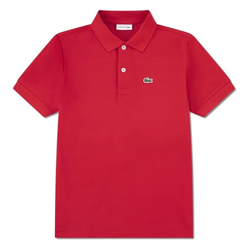 Lacoste Unisex-Child Short Sleeve Classic Pique Polo Red 8