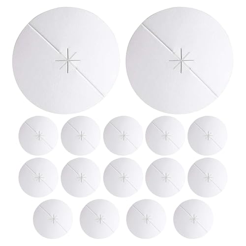 Protectores De Velas De Cera De Abeja – 16 Protectores Antigoteo Para Velas | Disco De Protección De Cuidado Del Ear Seguro | Candelabros De Papel Antigoteo Para Velas De Servicio Religiosas | Velas