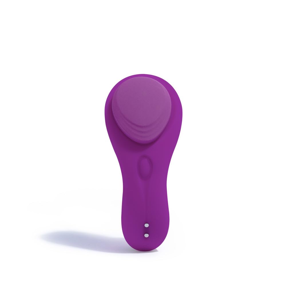 Platanomelón - Vibrador Clitorial Con Control Remoto y 9 Modos de Vibración, Fijación con Imán - Cala Lila