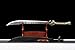 LONGSWORD Handmade Dadao Cow-Tail Sword with Forged High Carbon Steel Blade-PU Scabbard and Alloy Fittings-Perfect for Martial Arts Practice