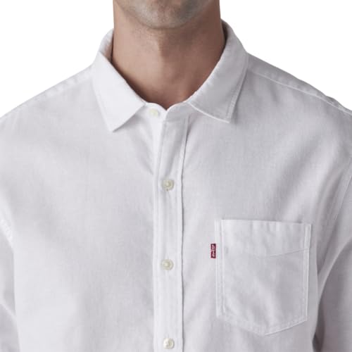 Image of Levi's Men's White Solid Slim Fit Shirt