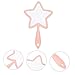 Milisten Lovely Handheld Makeup Mirror with Star Handle Portable Beauty Mirror for Travel Compact for Multi-Functional for Makeup Shaving and More Random Color