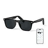 AI Glasses for Men & Women, Smart Glasses Powered by ChatGPT, AI Real-time Translation with 147 languages, 11H Music Play, Bluetooth Sunglasses with Polarized Lens, UV Protection for Daily Use, Travel