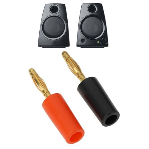 10 Piezas Banana Plug Mini 2mm Conector para Audio Negro Rojo miniatura 2