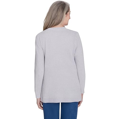 Image of Alfred Dunner Women's Classics Chenille Cardigan with Pockets