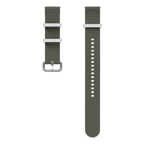 Image of SAMSUNG Galaxy Watch 7, 6, 5, 4 Series Athleisure Band, Nylon, Smartwatch Replacement Strap for Men and Women, One Click Attachment, Small /Medium, ET-SOL30SKEGUJ, Green