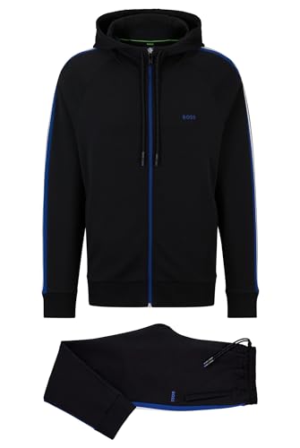 BOSS Herren Tracksuit Set Regular-Fit Trainingsanzug aus Baumwoll-Mix mit...
