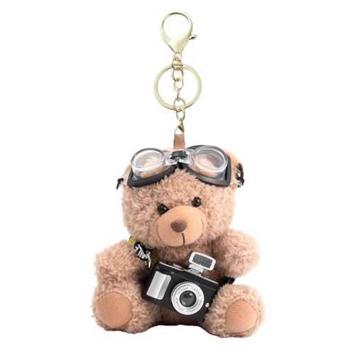 Auroriel Llavero de Osito de Peluche Regalo para Bolso Cartera Mochila Cumpleaños Niñas Niños Fiesta Infantil Bolsa de Fiesta Cono Escolar Día de San Valentín