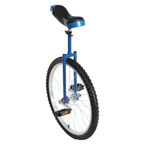 Image of DYNAMI Unicycle with Excellent Steel Frame,Leakproof Tire,Adjustable Height,Curved PU Seat,Mute Bearing,Anti-Slip Designs,for Outdoor Sports Fitness Exercise