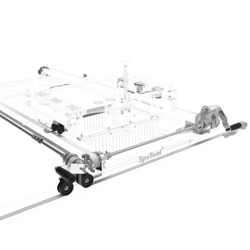 SpeTool Easy Manual Driver for Xpert Slab Flattening Mill, Easy-to-install Woodworking Accessory of Router Sled for Flattening Slabs (Router Sled NOT Included)