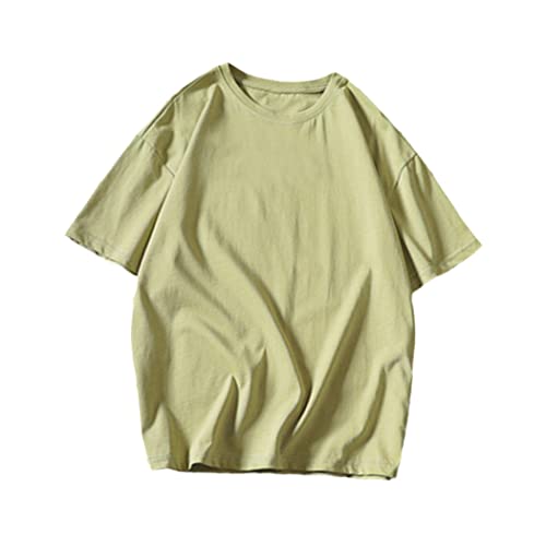 T-shirt de mode hip-hop homme vert 3XL à manches courtes