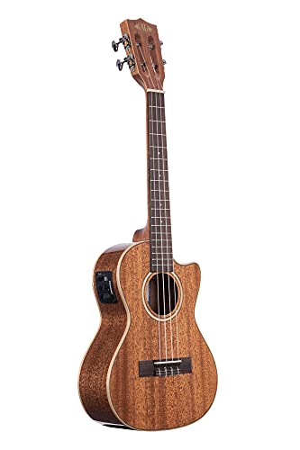 Kala KA-SMH-TG-CE UC-T Ukulélé ténor en acajou brillant avec pan coupé et égaliseur - Les Beatles, Paul McCartney, John Lennon, RIngo Starr, George Harrison Kala KA-SMH-TG-CE UC-T Ukulélé ténor en acajou brillant avec pan coupé et égaliseur – Image 5