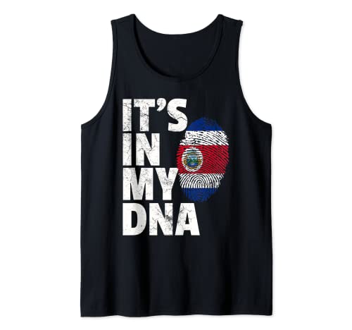 IT'S IN MY DNA Costa Rica Flag T Shirt Gift Country Souvenir Camiseta sin Mangas