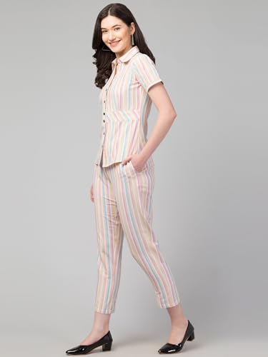 Image of ZUVINO Co Ord Set for Women Co Ord Set || Stylish Office Formal Wear || Cotton Co Ord Set for Summers.