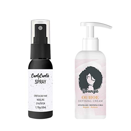 Curl Boost Defining Creme und Curly Hair Spray Super Curl Defining Booster Curl Creme für Curls Bounce und Curl Care