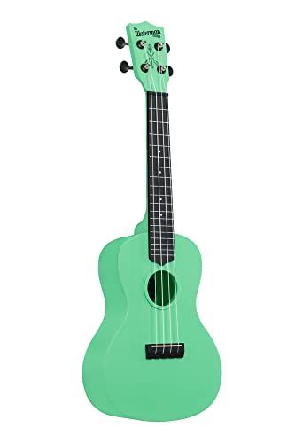 Image of Kala Brand Music Co. The Waterman Beach Collection, 4-String Ukulele, Right, Sea Foam Green, Concert (KA-WMS-GN-C)