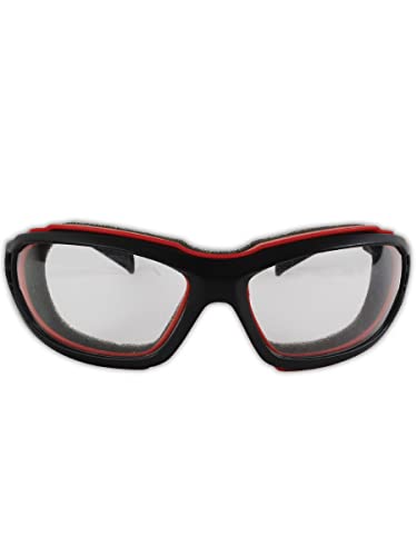 Image of MAGID Y85BRAFC Protective Glasses | Sporty Scratch Resistant Safety Glasses with a Removable Flame Resistant Foam Liner & a Dual Venting System - Clear Lens, Removable Strap (1 Pair)