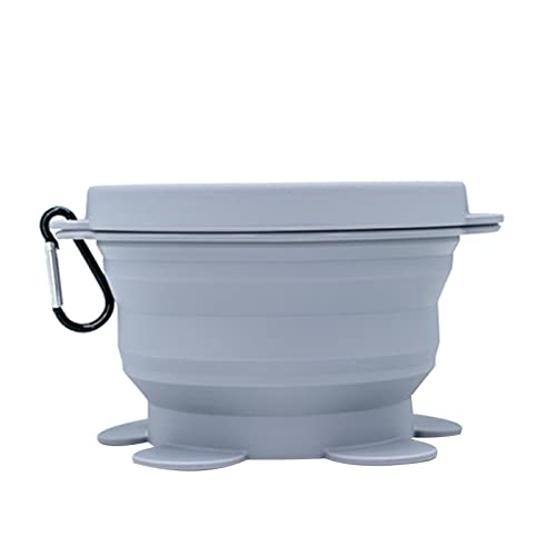 Colorful Foldable Silicone Pet Bowl Portable Pet Food Container Feeder for Outdoor Camping Dogs Accessories