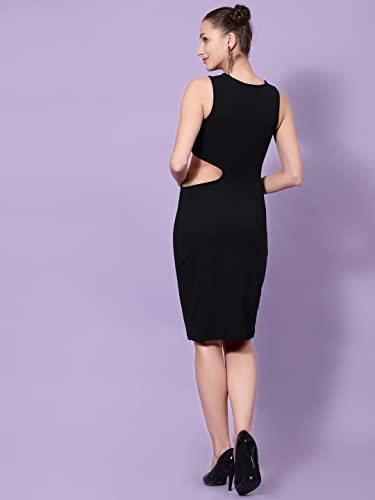 Image of OOMPH! Women's Polyester Blend Bodycon Knee-Length Dress Pack of 1