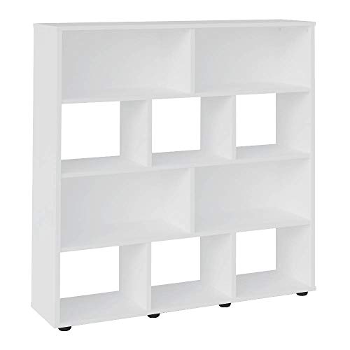 Estante para Livros Rack Book 3 Prateleiras Branco Artely