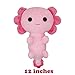 LuLezon Giant Big Kawaii Axolotl Plush Toy Stuffed Animal Plushie Pillow Toy Doll Pink 12 inches