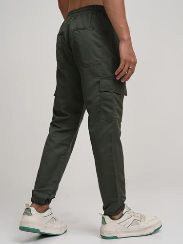 Image of Highlander Men's Cargo Jogger Trousers| Utility Pockets | Trouser for Men | Men Trousers