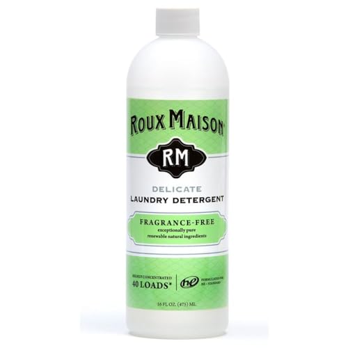 Product Image of the Roux Maison Laundry Detergent with High Efficiency (HE) All Purpose Formula, All Natural Laundry Soap, Up to 40 Machine Loads or 80+ Hand Washes, Delicate Fragrance Free 16oz.