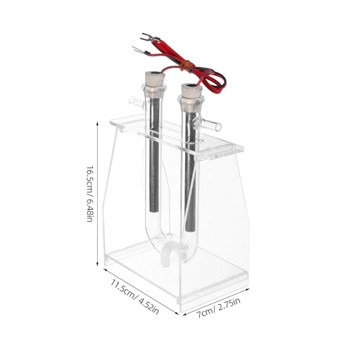 Equipo de electrólisis de agua HEMOTON de plástico transparente para demostración clara 2