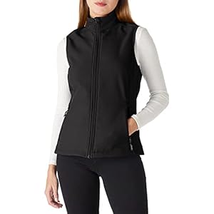 Outdoor Ventures Women’s Lightweight Softshell Vest Windproof Fleece Lined Zip Up Sleeveless Jacket for Running Hiking Golf
