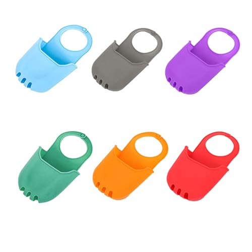 XuQiZZpp Sac de rangement en silicone pour évier à suspendre, porte-éponge, porte-savon, égouttoir polyvalent pour la maison – vue 4