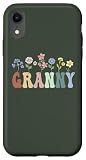 Custodia per iPhone XR Granny Gifts Women Wildflower Floral Design Granny