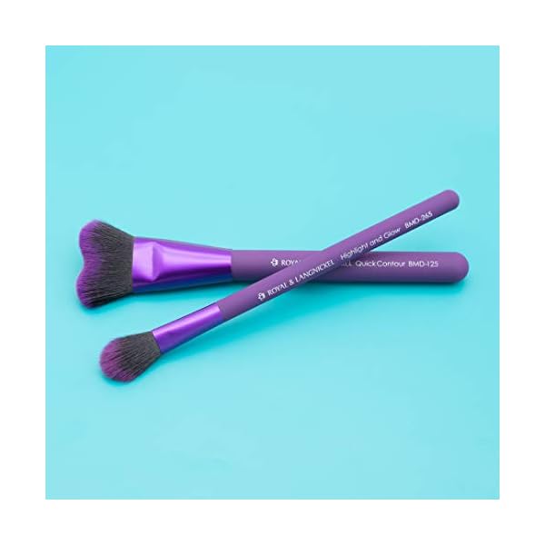 MODA-Royal-Langnickel-Insta-Glow-Make-up-Set-enthaelt-schnelle-Kontur-und-Highlight-Pinsel-Violett MODA Royal & Langnickel Insta-Glow Make-up-Set, enthält schnelle Kontur- und Highlight-Pinsel, Violett
