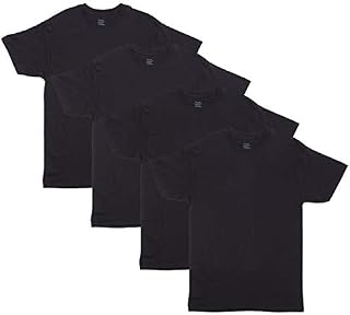 Men's 4 Pack FreshIQ Crewneck Undershirt, Assorted, X Large