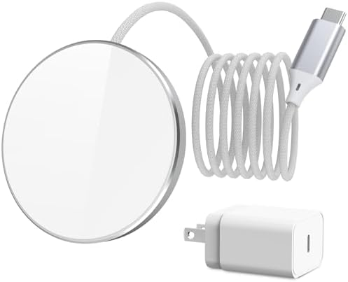 for 20W Mag Safe Charger with 25W PD Adapter - Magnetic Charger for iPhone 17/16/15/14/13/12 Series, iPhone Charging Pad for AirPods 4/3/2/Pro 2/Pro