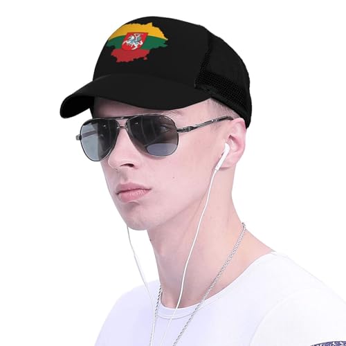 Lithuanian Flag Unisex Mesh Baseball Caps - Classic Adjustable Hat4