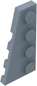 Gobricks 41770 Circular Plate Wedge Plate 4x2 Left, Sand Blue, 50 pcs